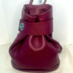 Fioretta Italian Genuine Leather Top Handle Backpack Handbag